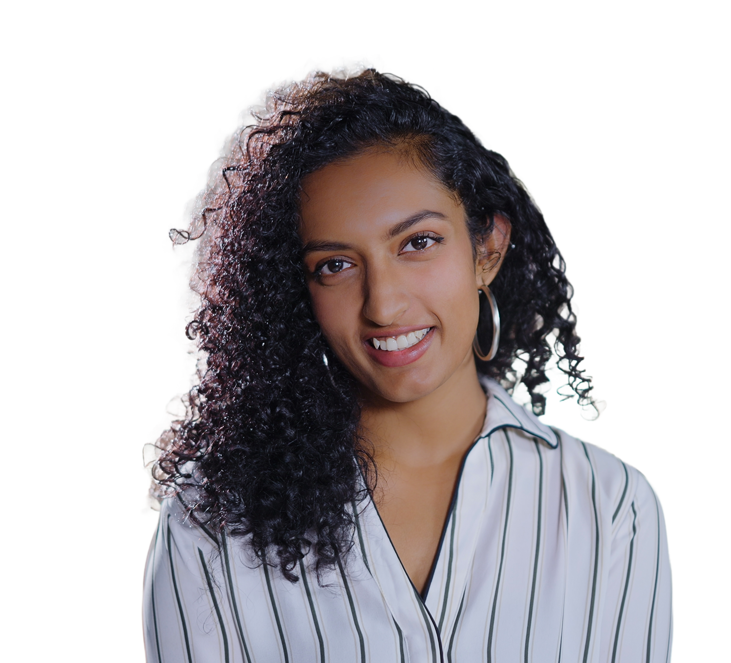 Eczema Coordinator beautiful woman with curly hair