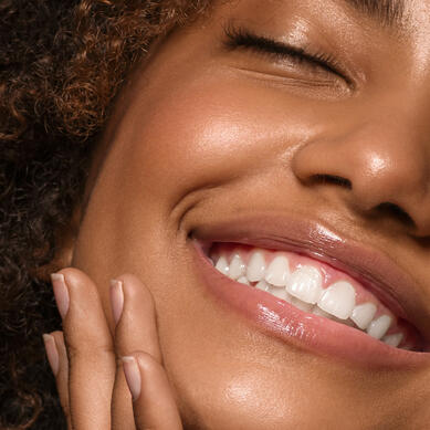 Black woman face close-up Healthy Skin Close Up Close up of the face of a black woman with healthy skin